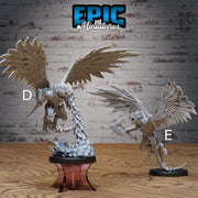 Winged Half Dragon - Epic Miniatures | 28mm | 32mm | Feather Wings | Dragon Wings