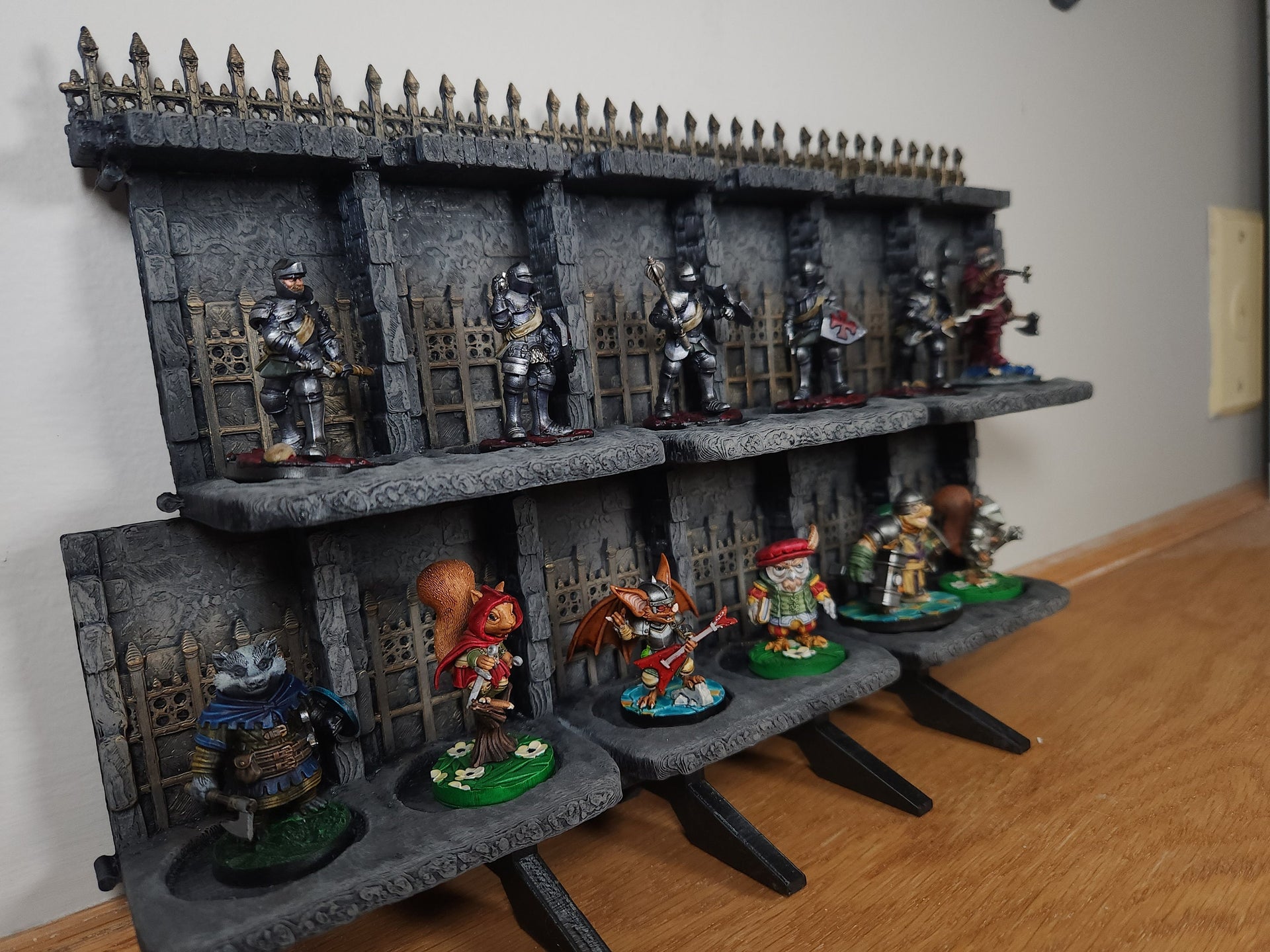 Ghoulish Graveyard Classic, Modular Miniature Display - Wallhalla | Ready To Paint | Roleplaying Games | 28mm | 32mm | Dungeon | Custom