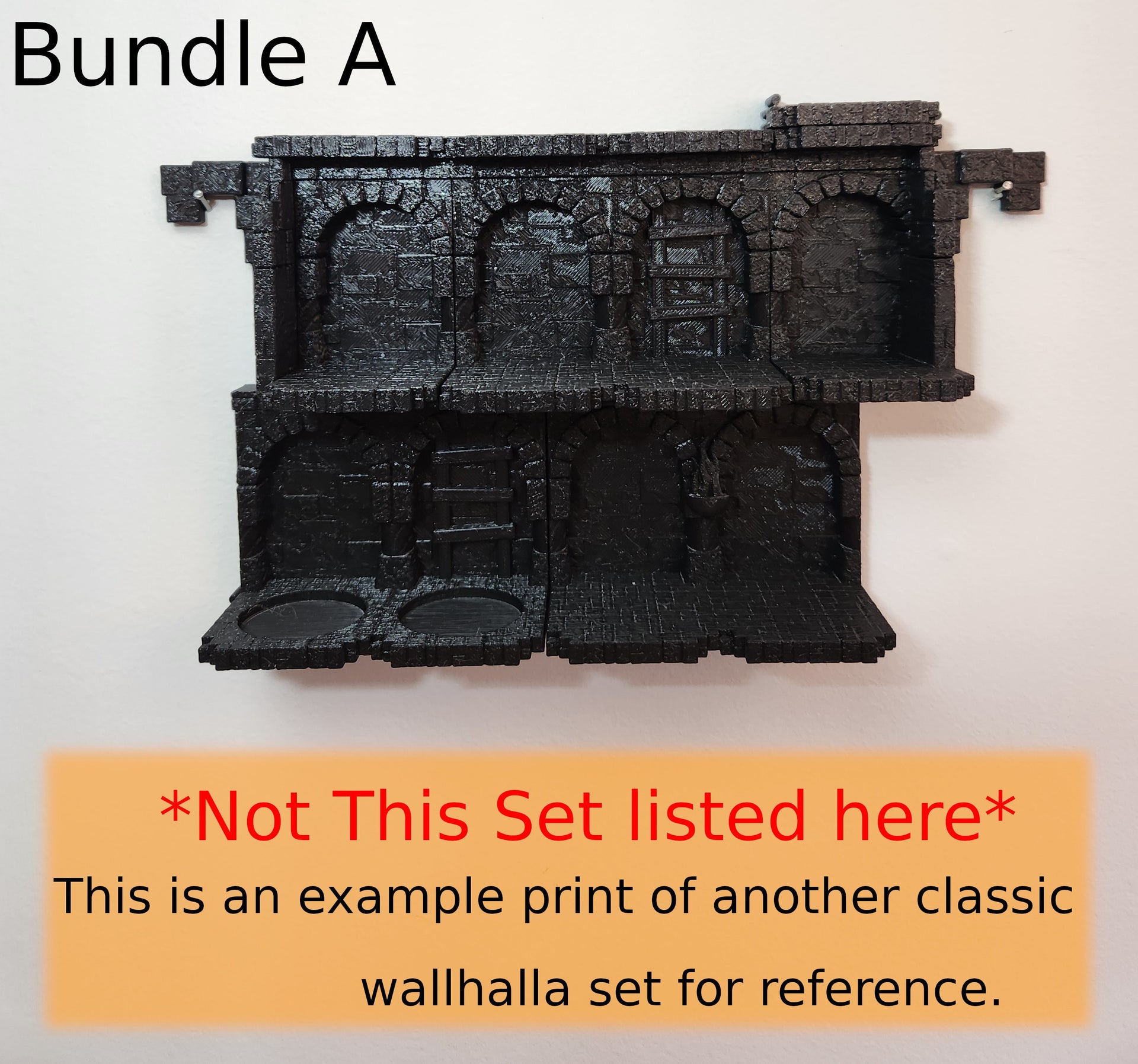 Ghoulish Graveyard Classic, Modular Miniature Display - Wallhalla | Ready To Paint | Roleplaying Games | 28mm | 32mm | Dungeon | Custom