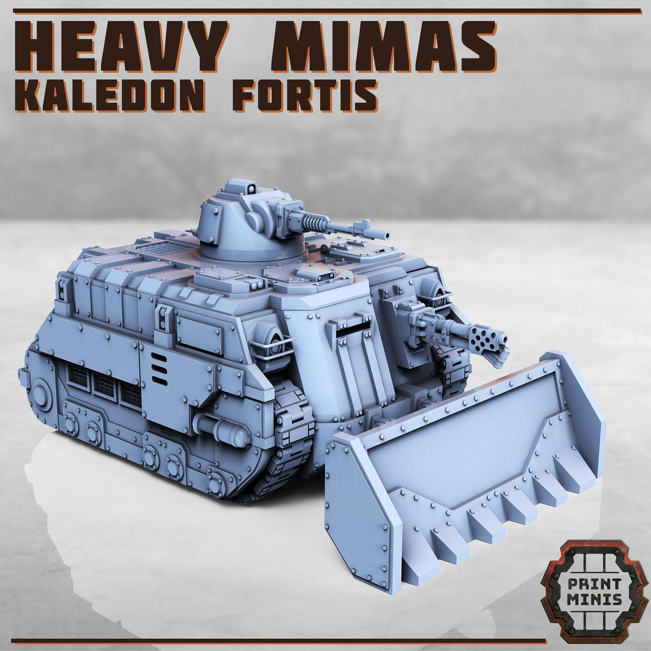 Mimas Heavy Tank, Troop Carrier - Print Minis | Sci Fi | Tank | Crawler | Kaledon Fortis | Imperial