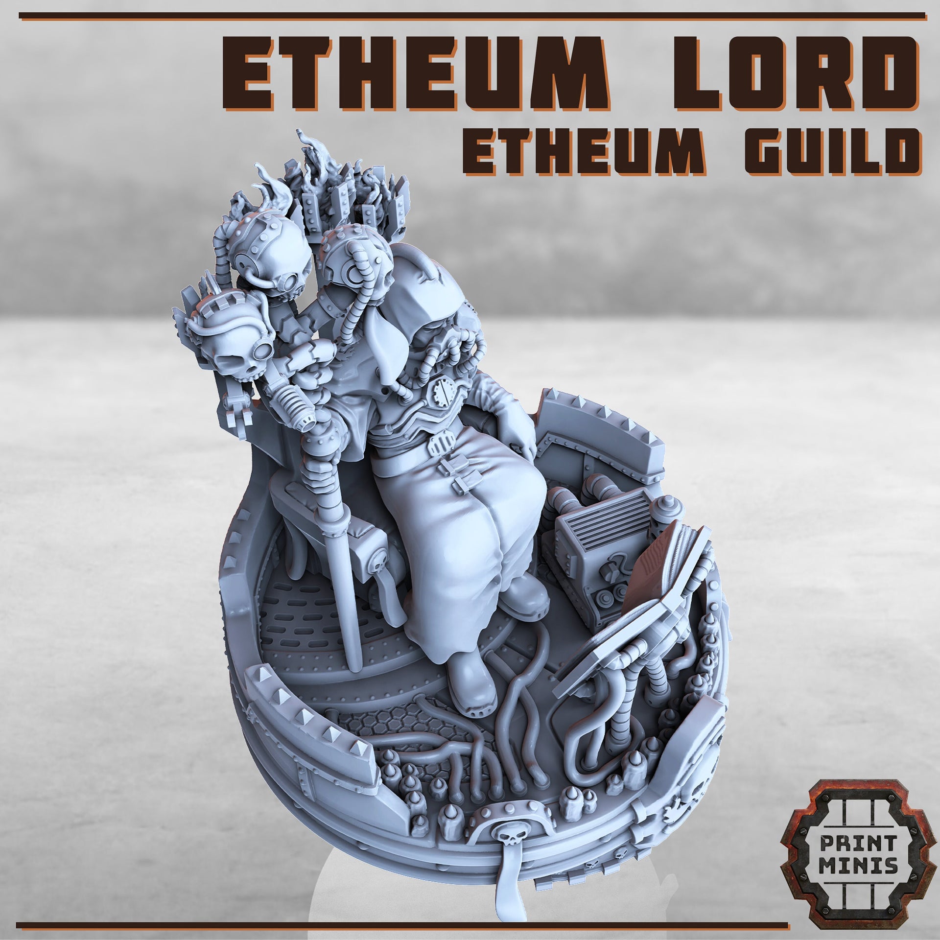 Ethereum Lord - Print Minis | Sci Fi | General | Imperial | 28mm Heroic | Guard | Psychic | MechanicFist