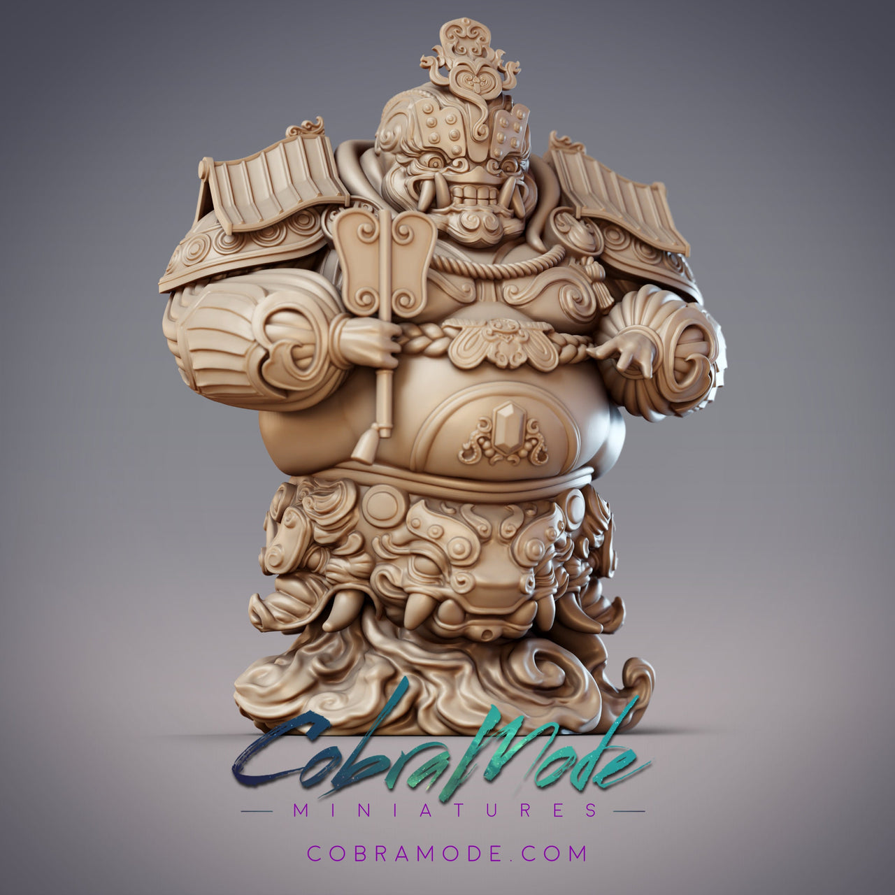 Command Post Tsukumogami, Guardian Spirit - CobraMode | Miniature | Wargaming | Roleplaying Games | 32mm | 54mm | Giant | Golem | Temple