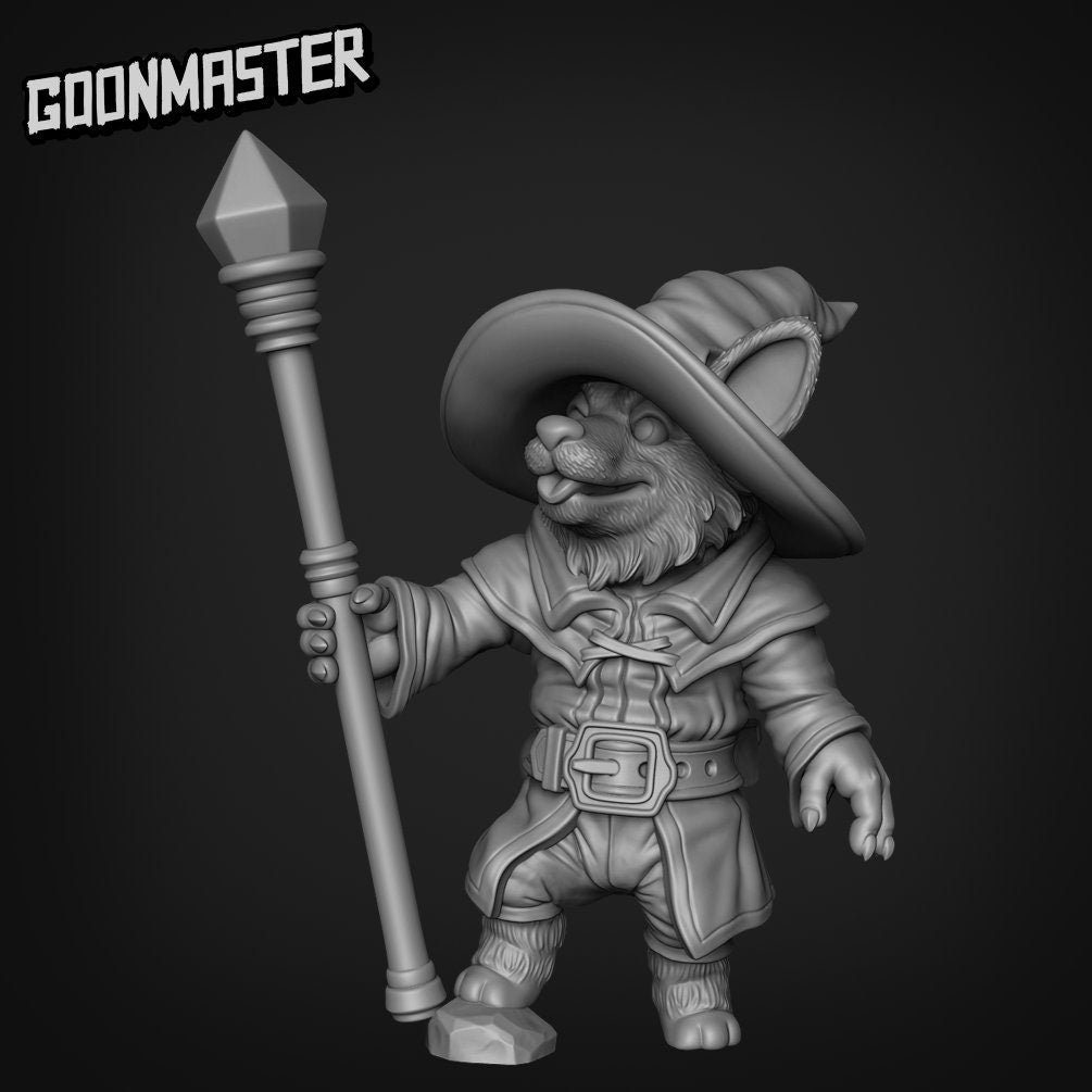Corgi Mage- Goonmaster | Miniature | Wargaming | Roleplaying Games | 32mm | Collective | Wizard | Sorcerer
