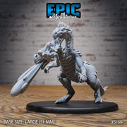 Two Headed Dragon Adventurer - Epic Miniatures | 28mm | 32mm | PC | Wizard | Sorcerer | Spell Sword