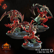 Hell Carvers - Crippled God Foundry | Hell Unleashed  | 32mm | Demon | Chaos | Blood | Berserker