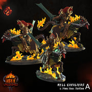 Hell Cavaliers, Demon Knight - Crippled God Foundry | Hell Unleashed  | 32mm | Demon | Chaos |  Fire