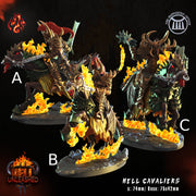 Hell Cavaliers, Demon Knight - Crippled God Foundry | Hell Unleashed  | 32mm | Demon | Chaos |  Fire