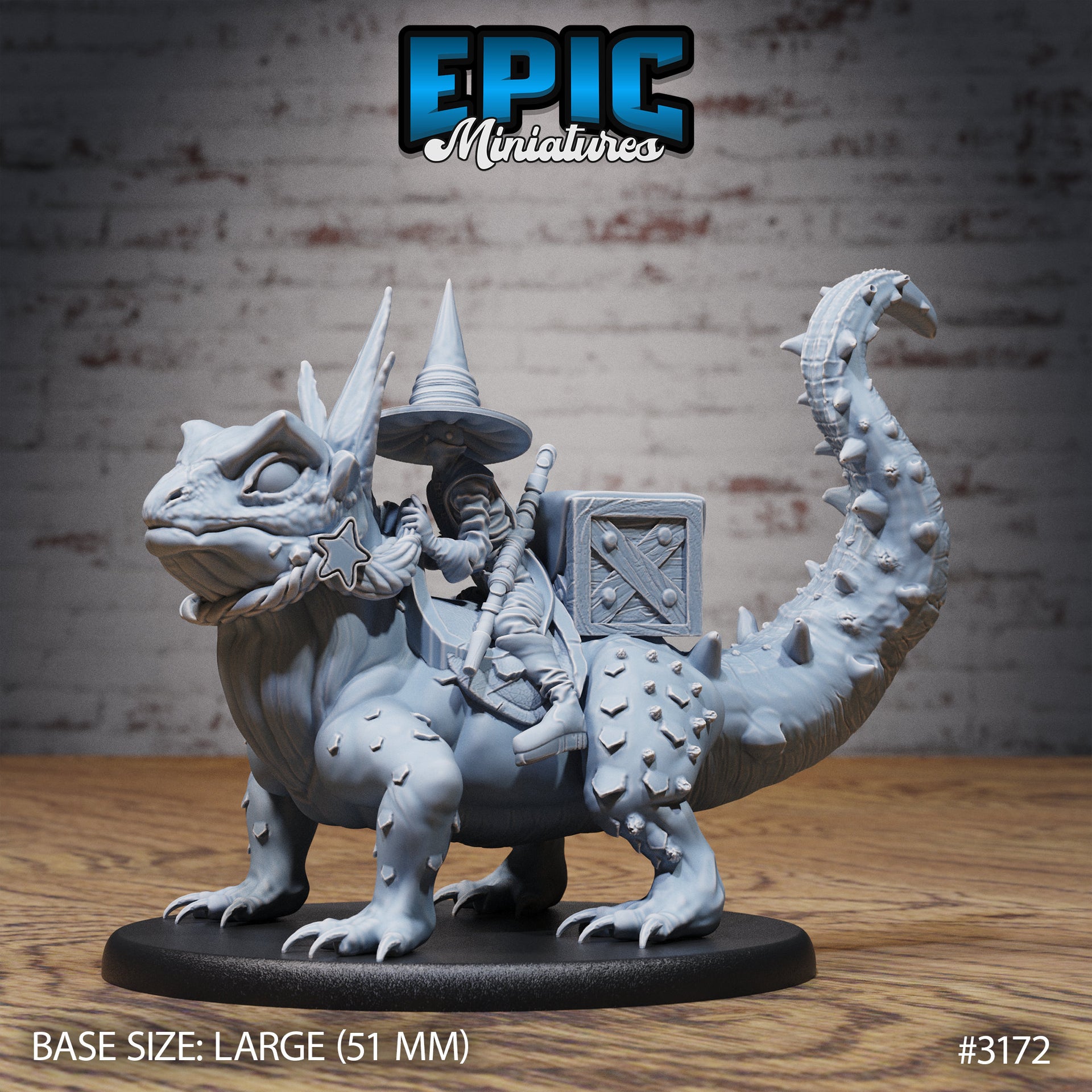 Hunters Guild Lizard - Epic Miniatures | 28mm | 32mm | PC | Wizard | Sorcerer | Mount | Iguana | Skink | Giant