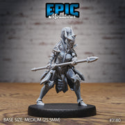 Hunters Guild Female Knight - Epic Miniatures | 28mm | 32mm | PC | Fighter | Soldier | Assassin | General