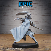 Hunters Guild Female Knight - Epic Miniatures | 28mm | 32mm | PC | Fighter | Soldier | Assassin | General