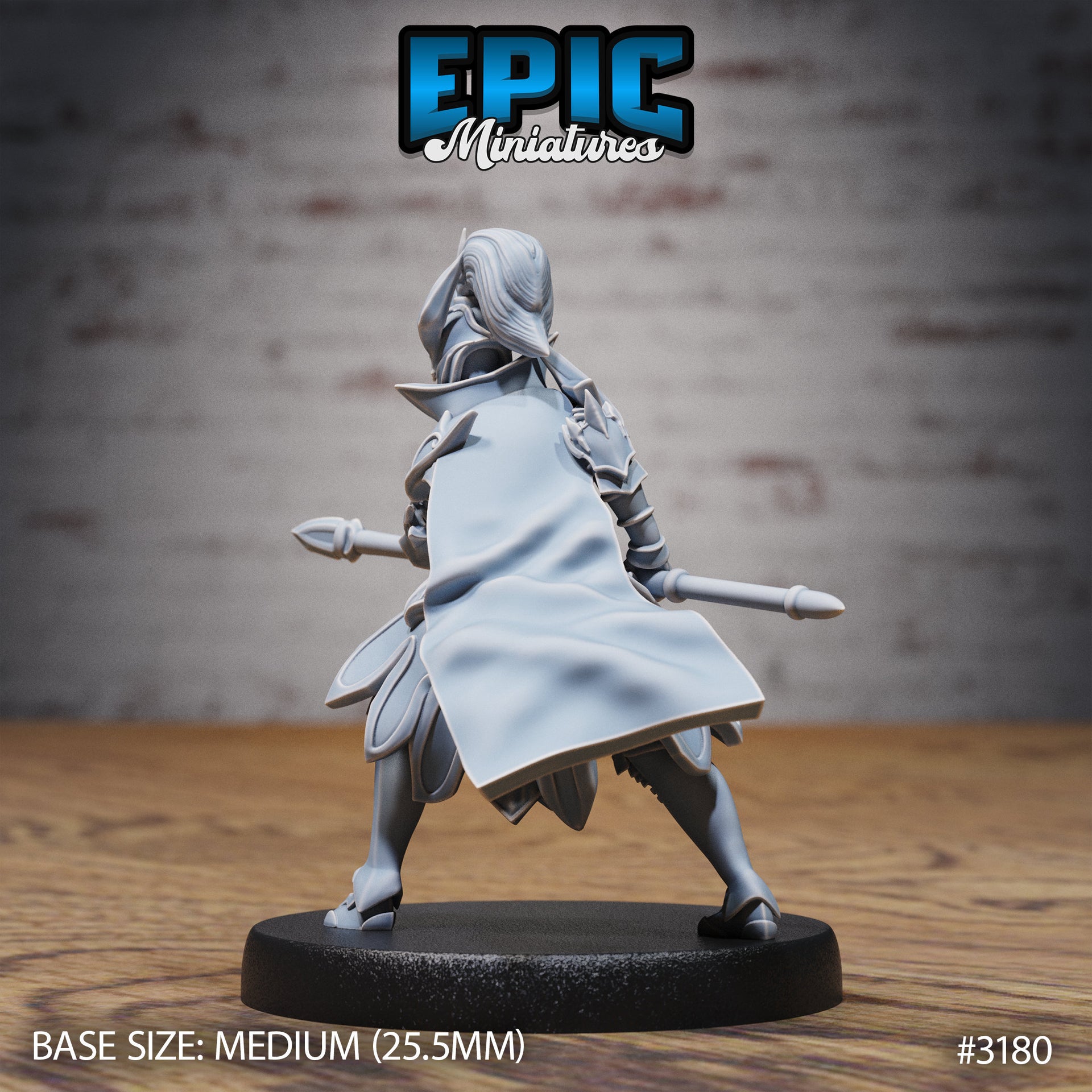 Hunters Guild Female Knight - Epic Miniatures | 28mm | 32mm | PC | Fighter | Soldier | Assassin | General