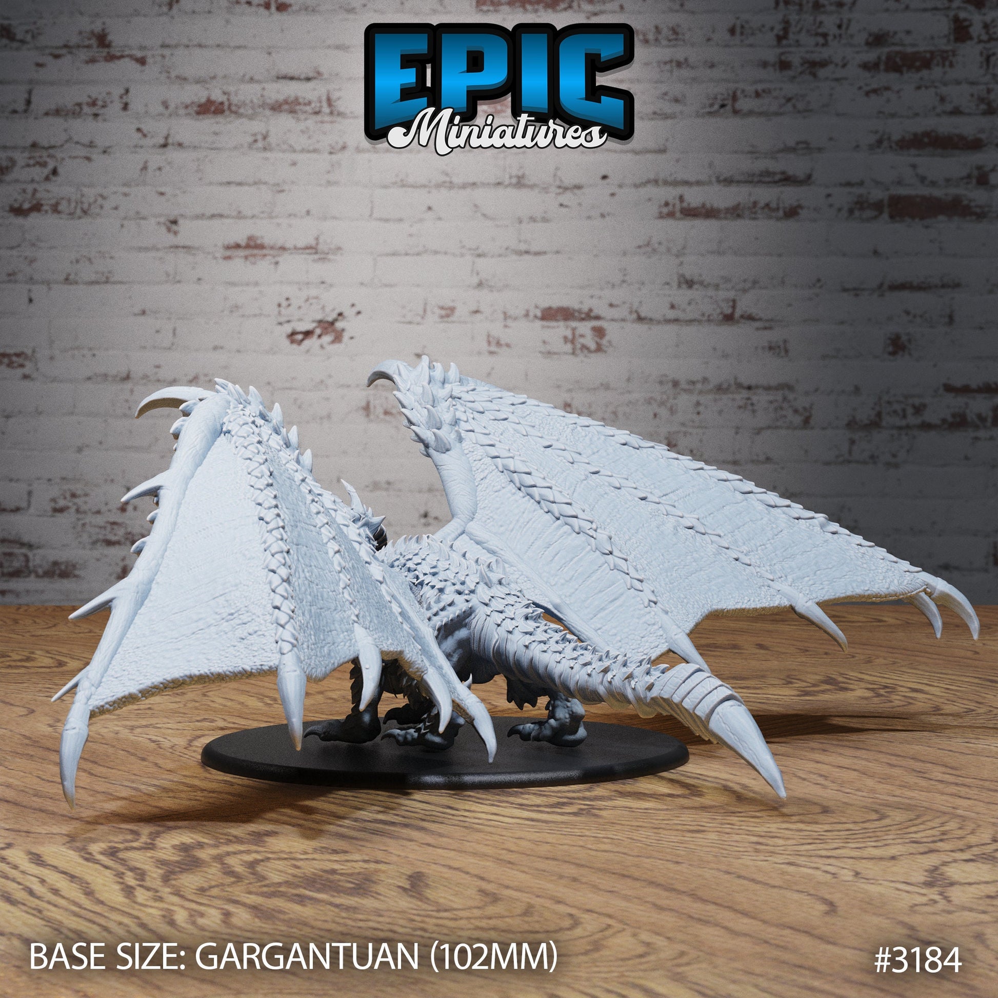 Calamity Dragon- Epic Miniatures | 28mm | 32mm | PC | Black | Ancient | Gargantuan