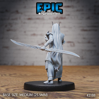Hunters Guild Elven Red Mage - Epic Miniatures | 28mm | 32mm | PC | Sorcerer | Spell blade | Warlock