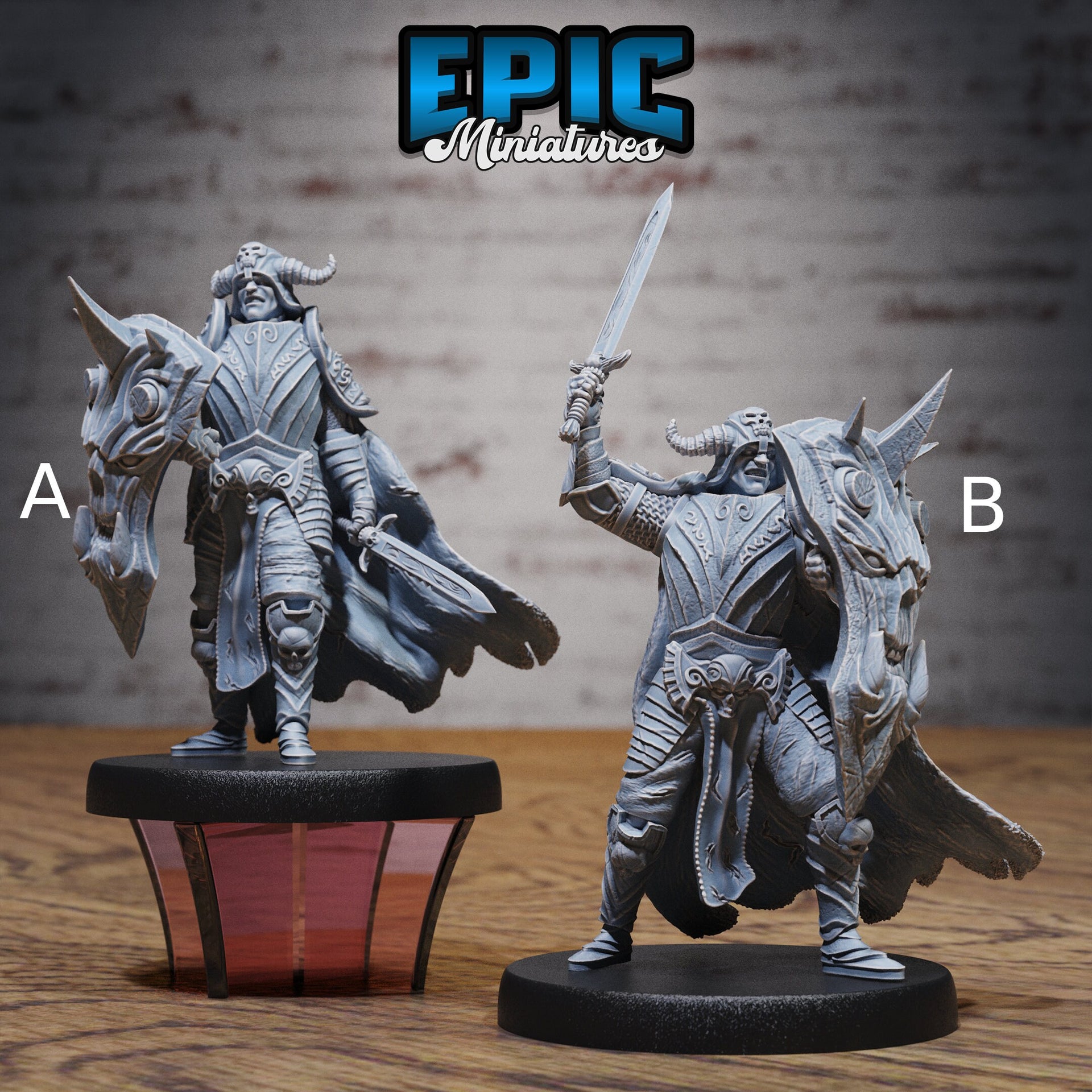 Hunters Guild Drake Knight - Epic Miniatures | 28mm | 32mm | PC | Demon Hunter | Slayer | Paladin