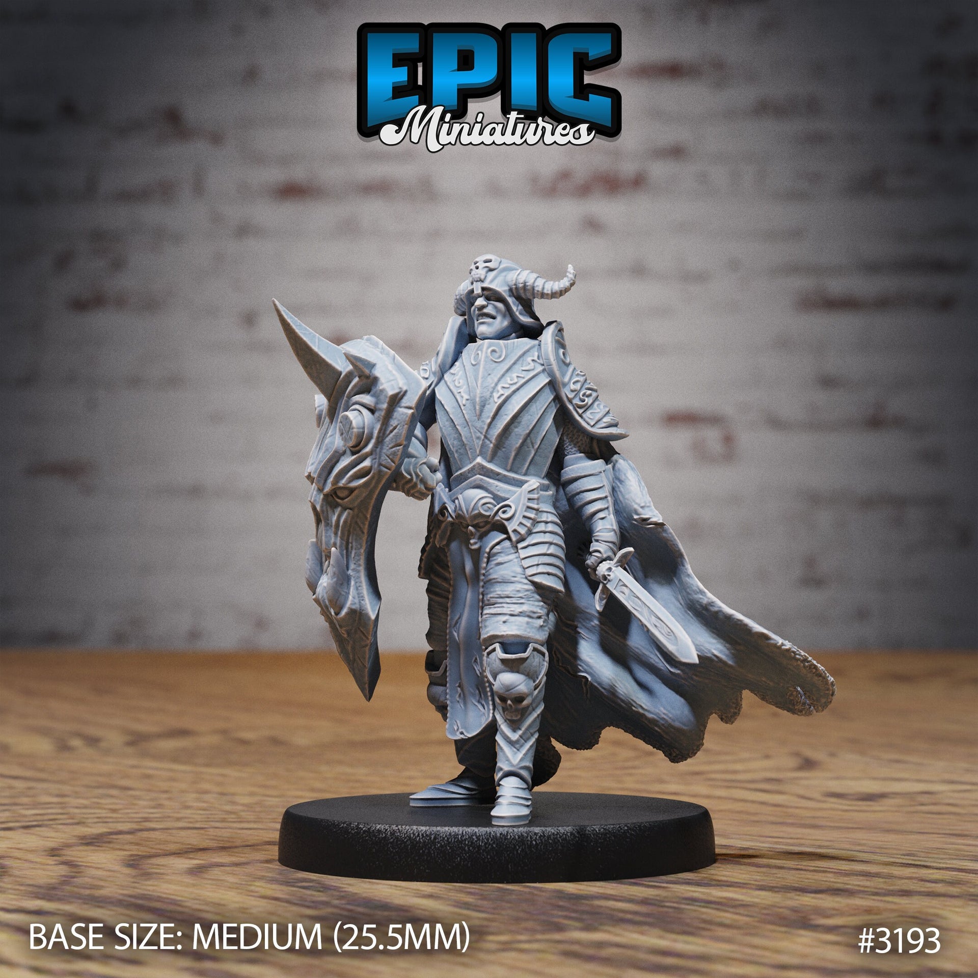 Hunters Guild Drake Knight - Epic Miniatures | 28mm | 32mm | PC | Demon Hunter | Slayer | Paladin