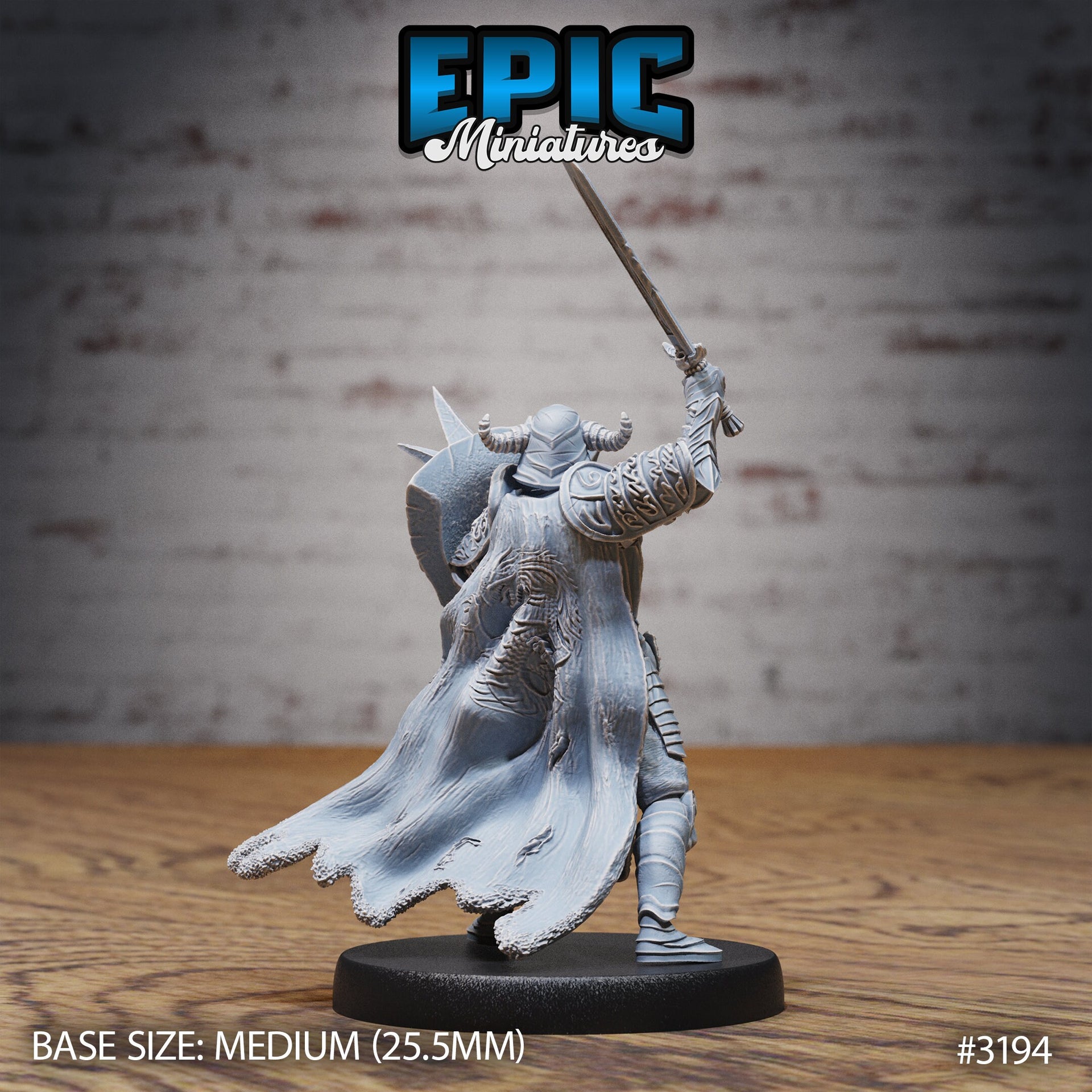 Hunters Guild Drake Knight - Epic Miniatures | 28mm | 32mm | PC | Demon Hunter | Slayer | Paladin