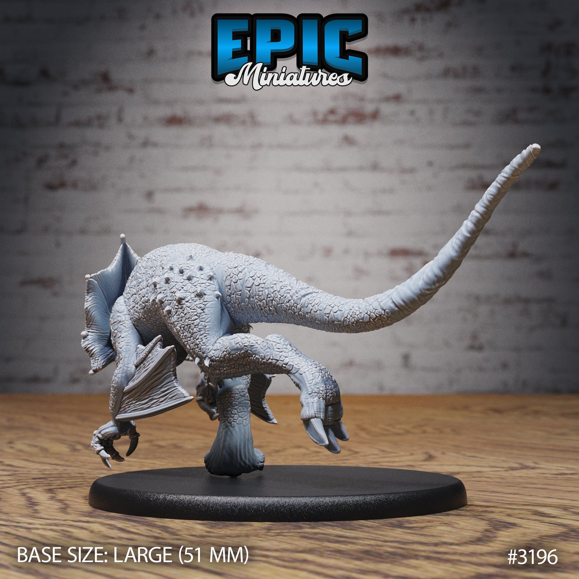 Bipedial Drake - Epic Miniatures | 28mm | 32mm | PC | Demon Hunter | Raptor | Dinosaur Cavalry