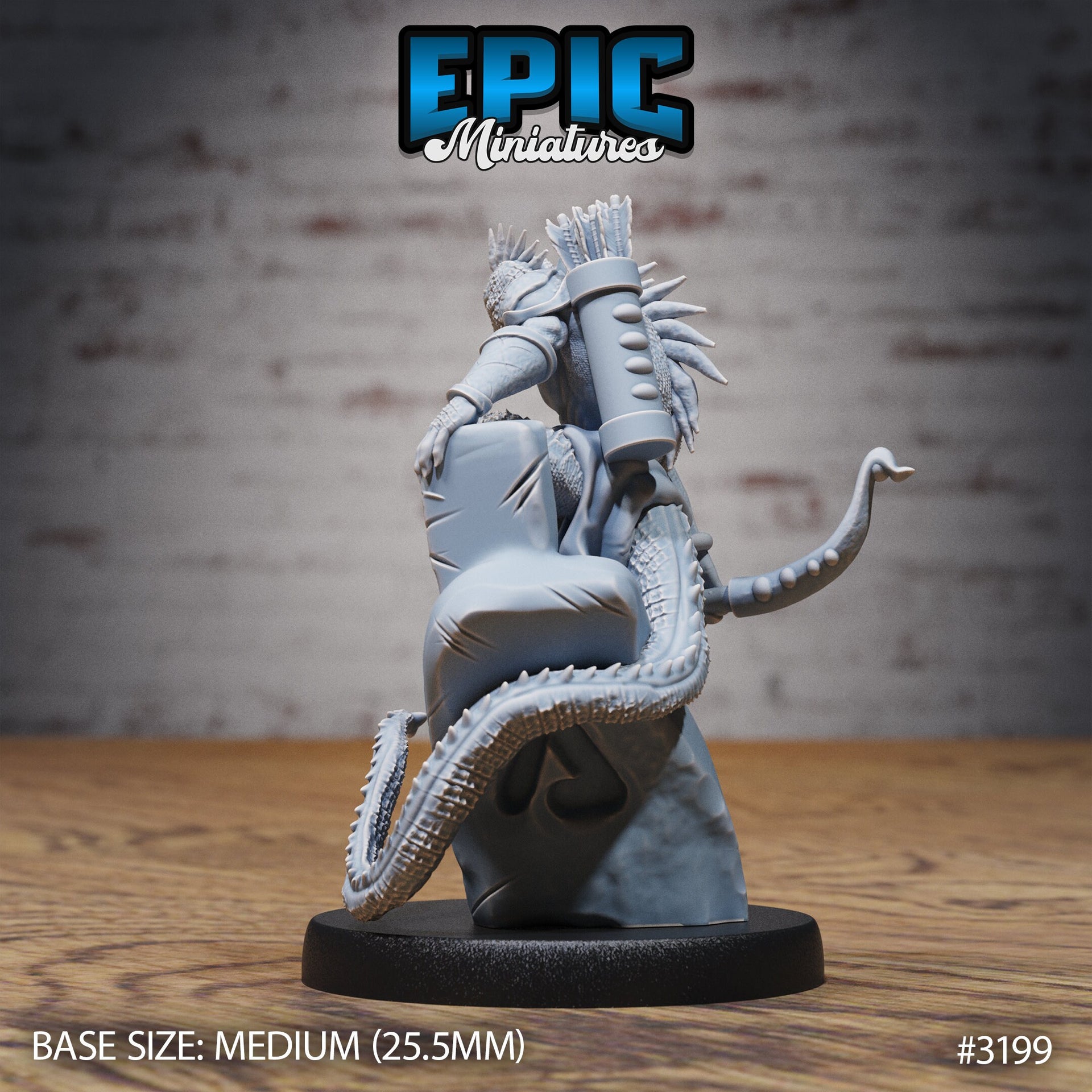 Lizardfolk Human Hunter - Epic Miniatures | 28mm | 32mm | PC | Fighter | Ranger | Assassin | Rogue | bandit