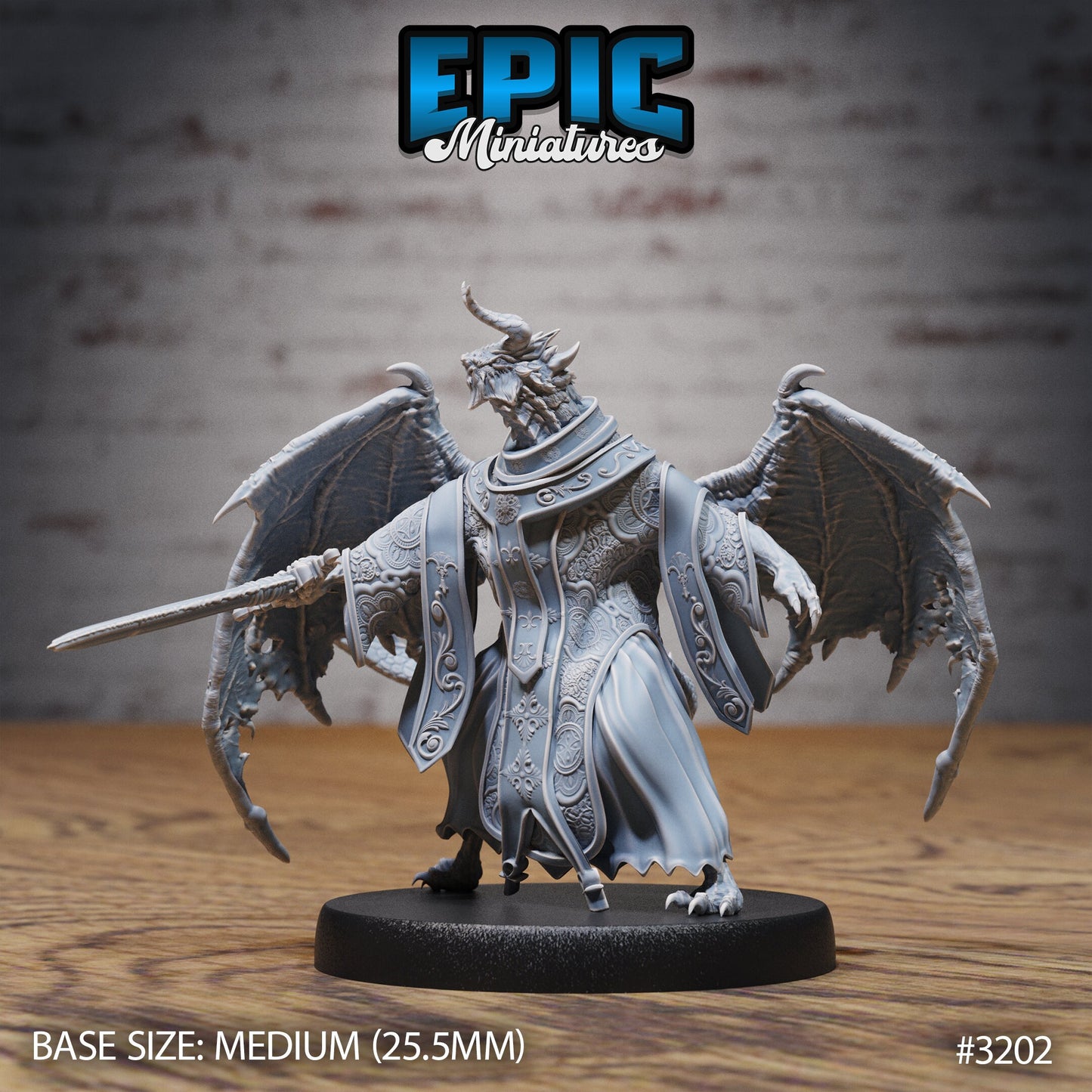 Hunters Guid bahamut Cleric - Epic Miniatures | 28mm | 32mm | PC | Sorcerer | Priest | Warlock