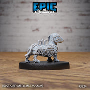 Construct Dachshund - Epic Miniatures | Steam Inventions | 28mm | 32mm | PC | Bird | Steampunk | obot Dog | Cannon