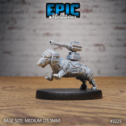 Construct Dachshund - Epic Miniatures | Steam Inventions | 28mm | 32mm | PC | Bird | Steampunk | obot Dog | Cannon