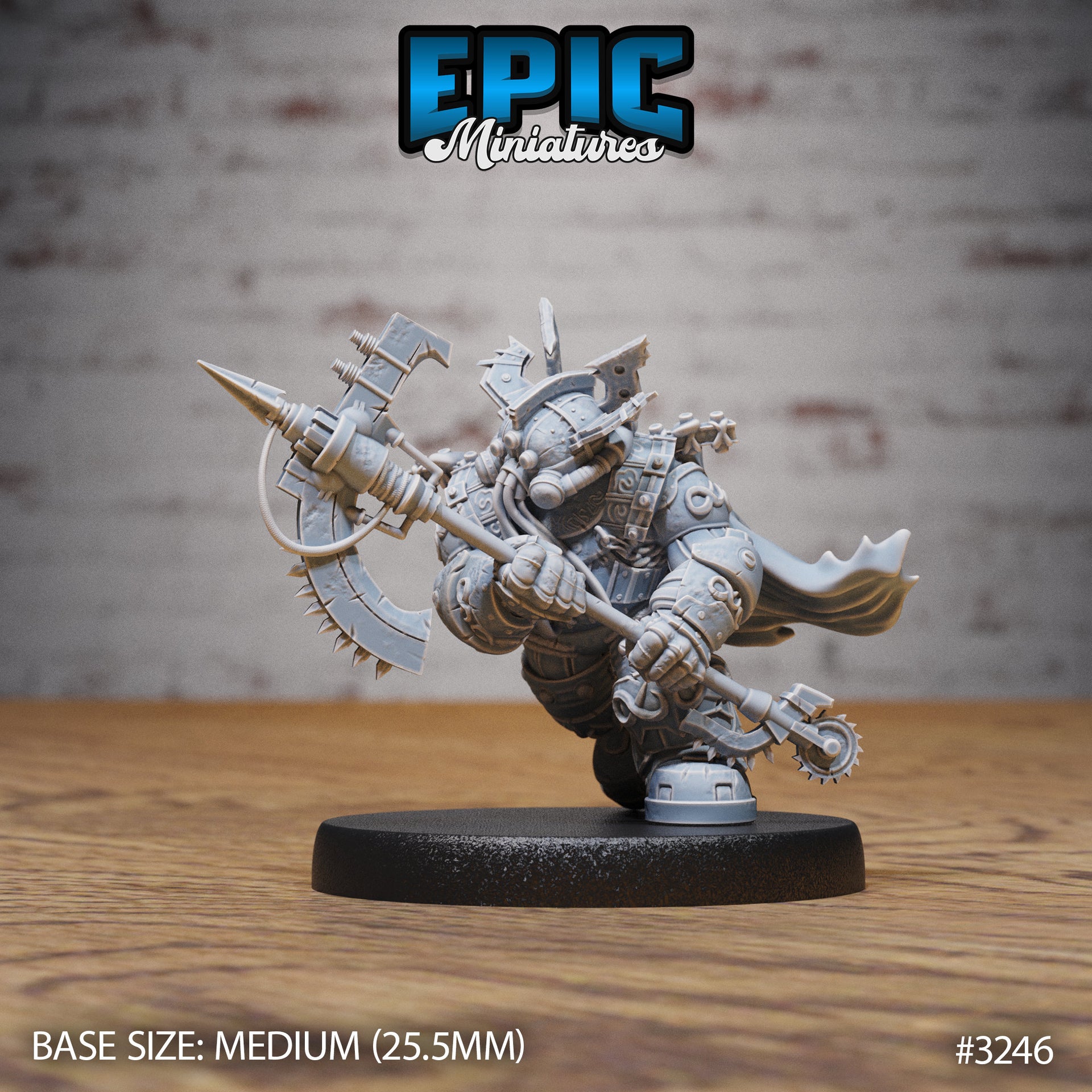 Diving Dwarf Adventurer - Epic Miniatures | Steam Inventions | 28mm | 32mm | Steampunk | Deep Sea | Sailor