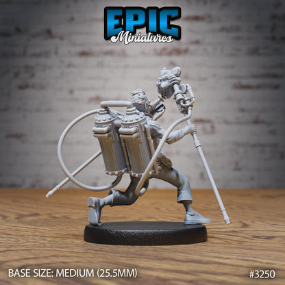 Inventor Joseph - Epic Miniatures | Steam Inventions | 28mm | 32mm | Steampunk | Scientist | Experiment | Tesla