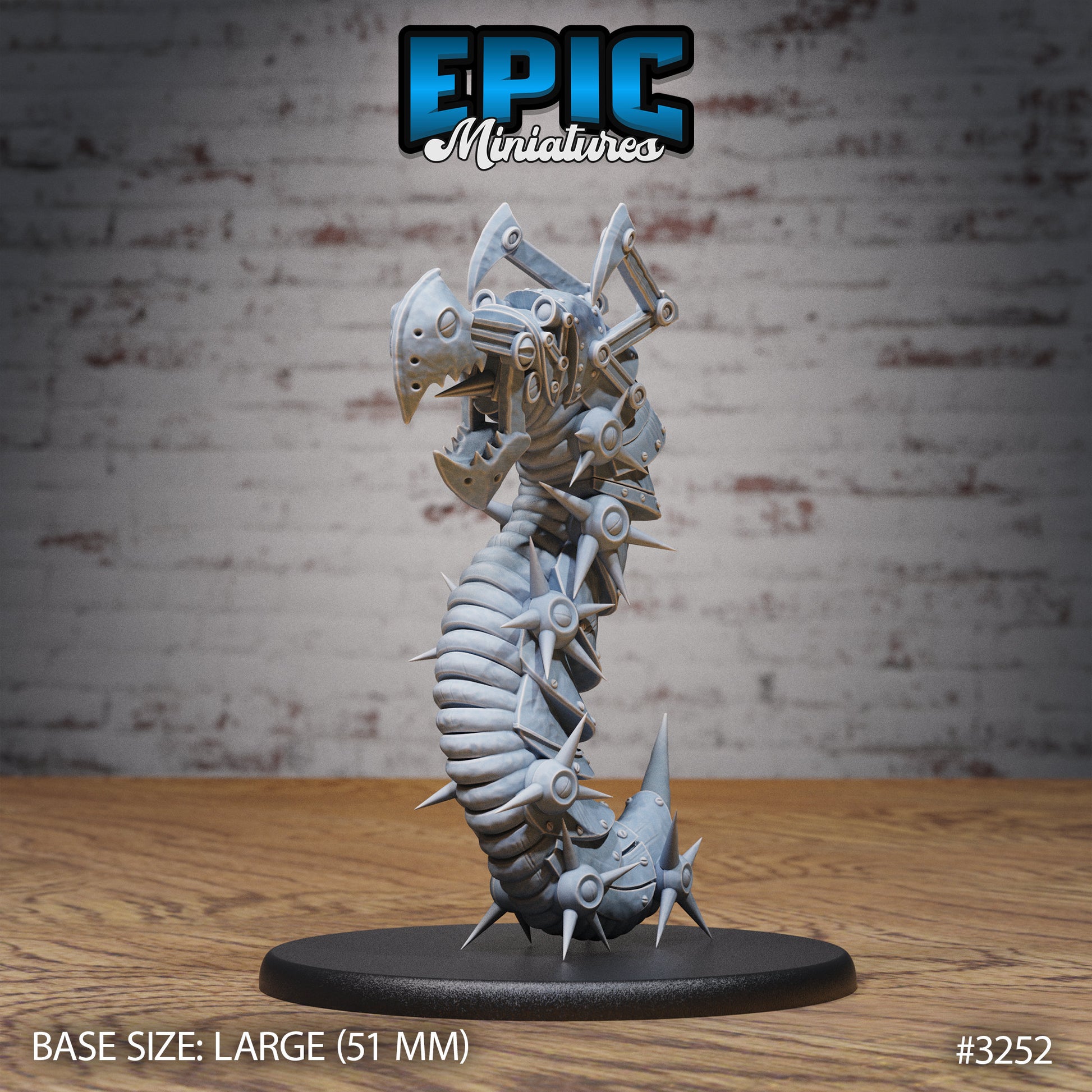 Iron Centipede - Epic Miniatures | Steam Inventions | 28mm | 32mm | Steampunk | Worm | Wyrm | Robot | Mech