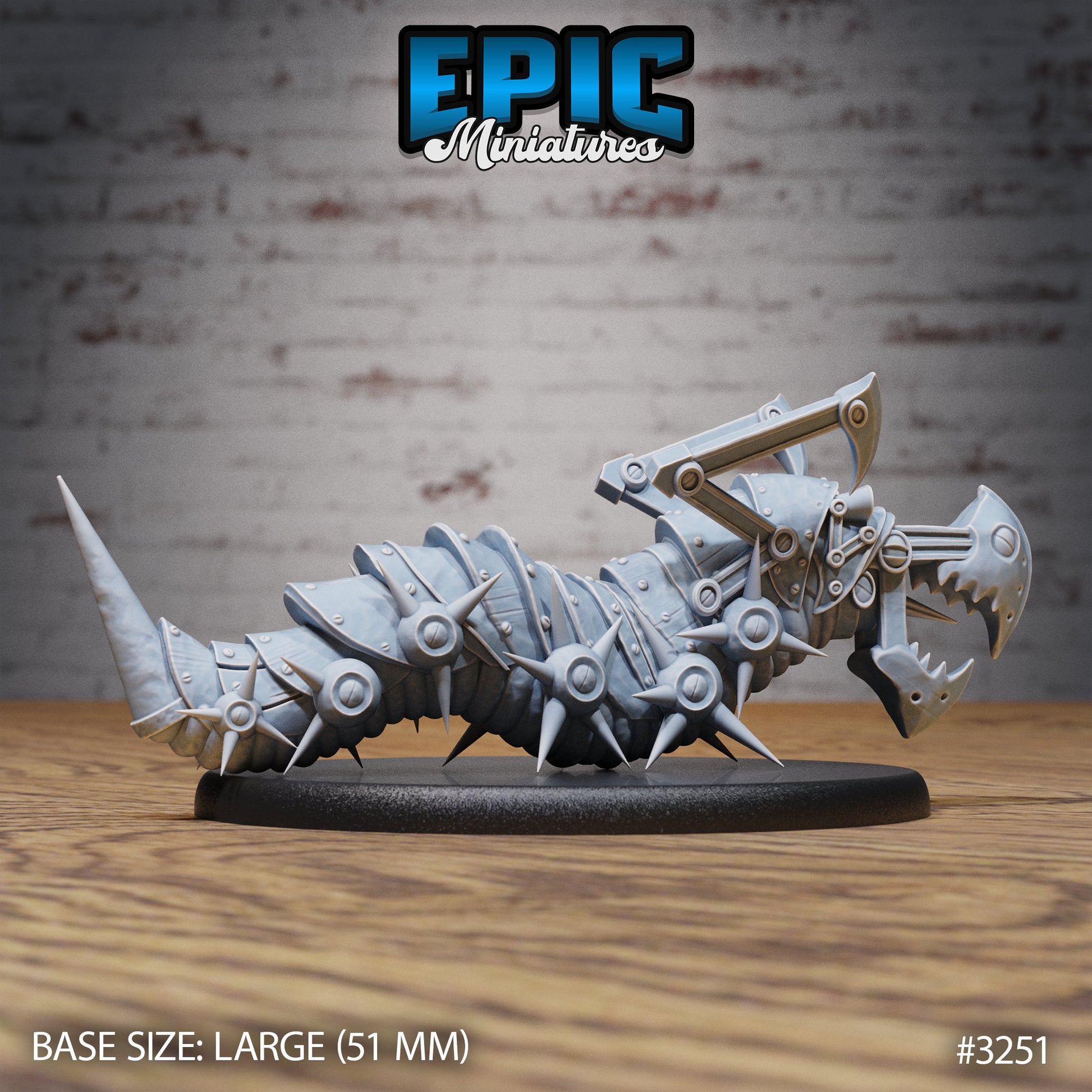 Iron Centipede - Epic Miniatures | Steam Inventions | 28mm | 32mm | Steampunk | Worm | Wyrm | Robot | Mech