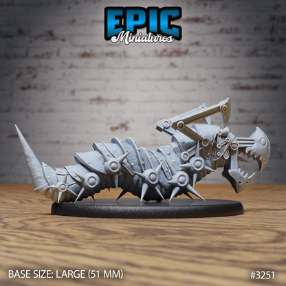 Iron Centipede - Epic Miniatures | Steam Inventions | 28mm | 32mm | Steampunk | Worm | Wyrm | Robot | Mech