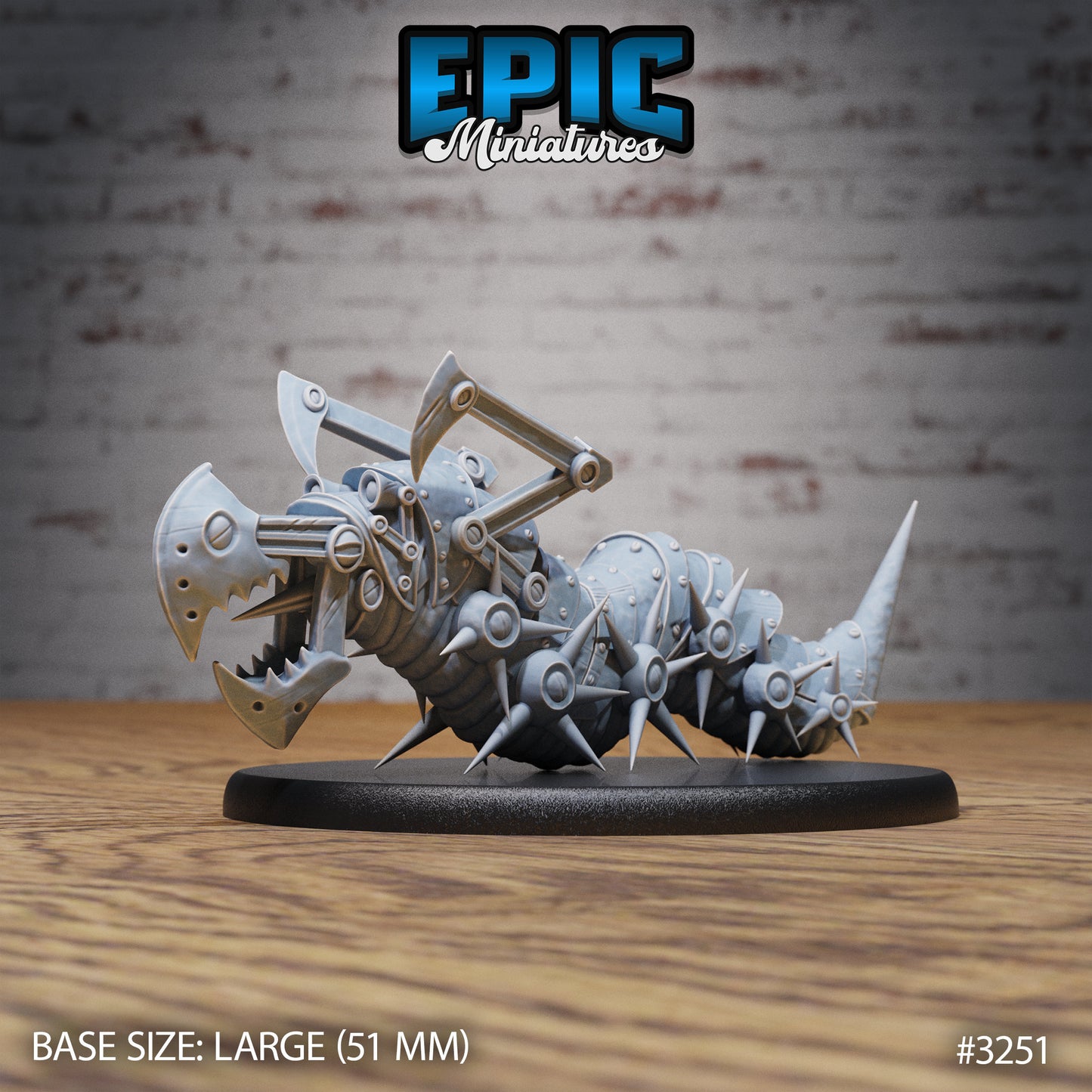 Iron Centipede - Epic Miniatures | Steam Inventions | 28mm | 32mm | Steampunk | Worm | Wyrm | Robot | Mech