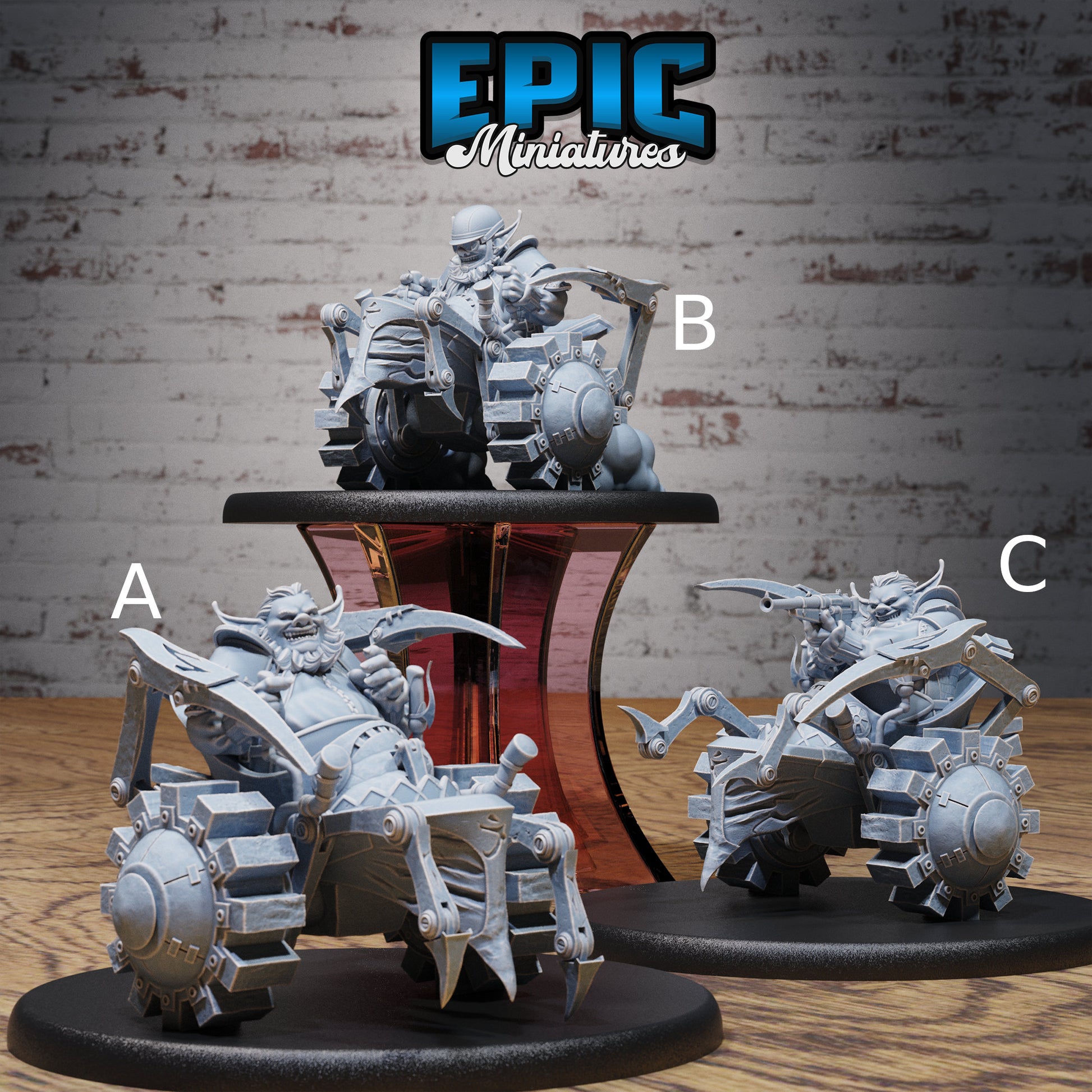 Wheelchair Goblin - Epic Miniatures | Steam Inventions | 28mm | 32mm | Steampunk | Warlord | Racer | Boss