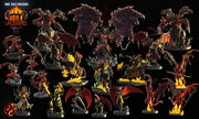 Hell Cavaliers, Demon Knight - Crippled God Foundry | Hell Unleashed  | 32mm | Demon | Chaos |  Fire