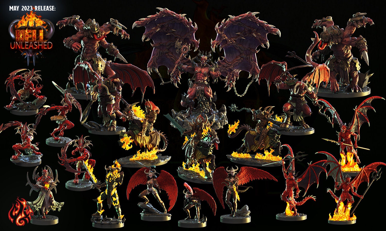 Siege Demons - Crippled God Foundry | Hell Unleashed  | 32mm | Demon | Chaos | Blood | Mutant | Abomination