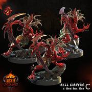 Hell Carvers - Crippled God Foundry | Hell Unleashed  | 32mm | Demon | Chaos | Blood | Berserker