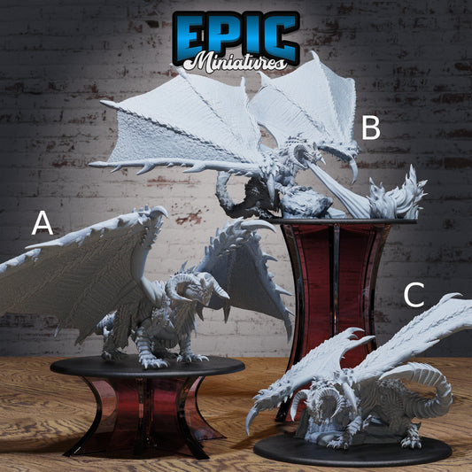 Calamity Dragon- Epic Miniatures | 28mm | 32mm | PC | Black | Ancient | Gargantuan