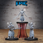 Hunters Guild Elven Red Mage - Epic Miniatures | 28mm | 32mm | PC | Sorcerer | Spell blade | Warlock