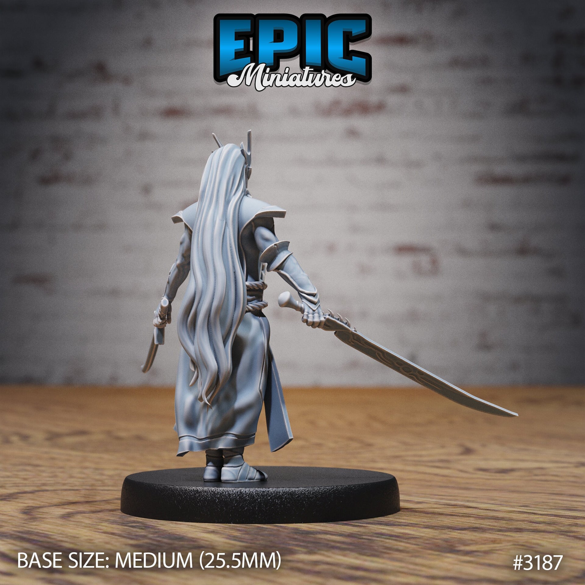 Hunters Guild Elven Red Mage - Epic Miniatures | 28mm | 32mm | PC | Sorcerer | Spell blade | Warlock