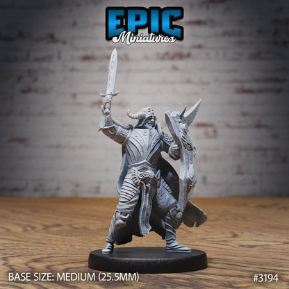 Hunters Guild Drake Knight - Epic Miniatures | 28mm | 32mm | PC | Demon Hunter | Slayer | Paladin