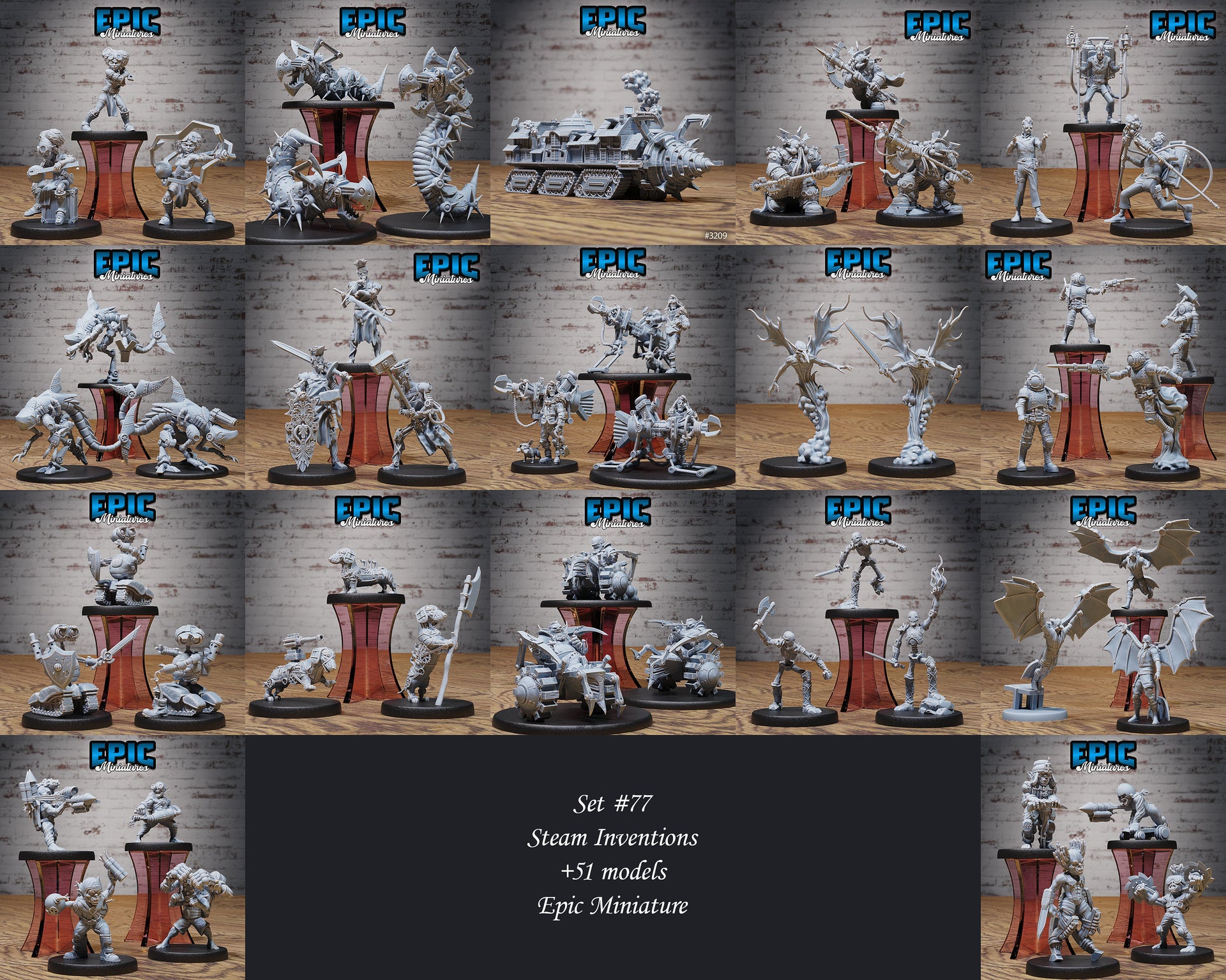 Artificer Flynn - Epic Miniatures | Steam Inventions | 28mm | 32mm | Steampunk | Engineer | Inventor | Grappling Cannon