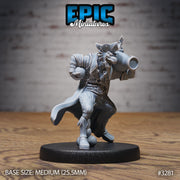 Dragonborn Pirate - Epic Miniatures | 32mm | Pirate Scourge | Captain | Swashbuckler | Rogue | Lizardfolk