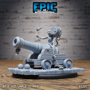 Monkey Cannon Crew - Epic Miniatures | 32mm | Pirate Scourge | Artillery | Chimp | Ape