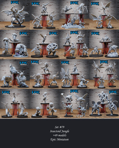 Demonic Insect General - Epic Miniatures | 32mm | Insectoid Jungle | Beetle | Hammer | Fighter | Barbarian