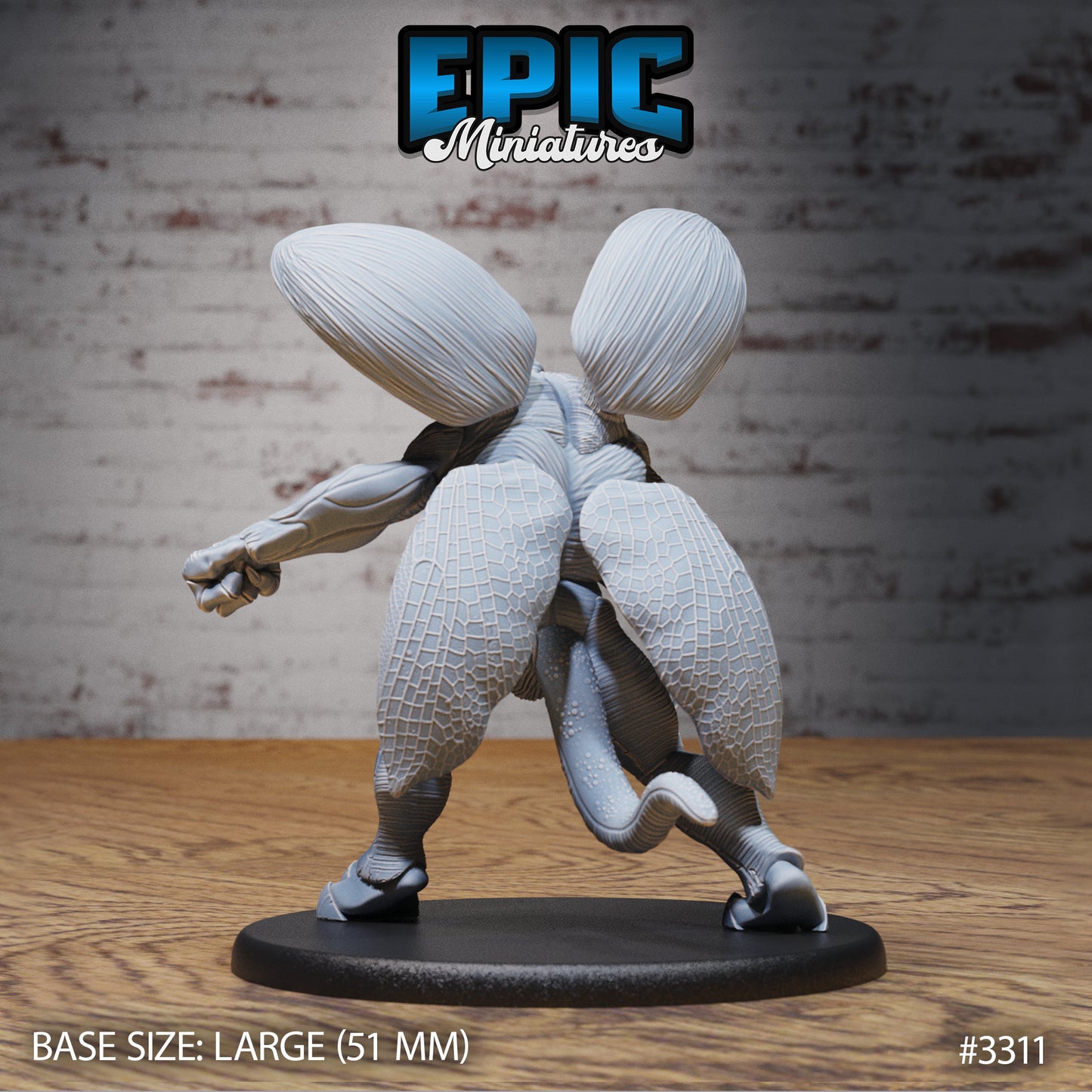 Demonic Insect General - Epic Miniatures | 32mm | Insectoid Jungle | Beetle | Hammer | Fighter | Barbarian