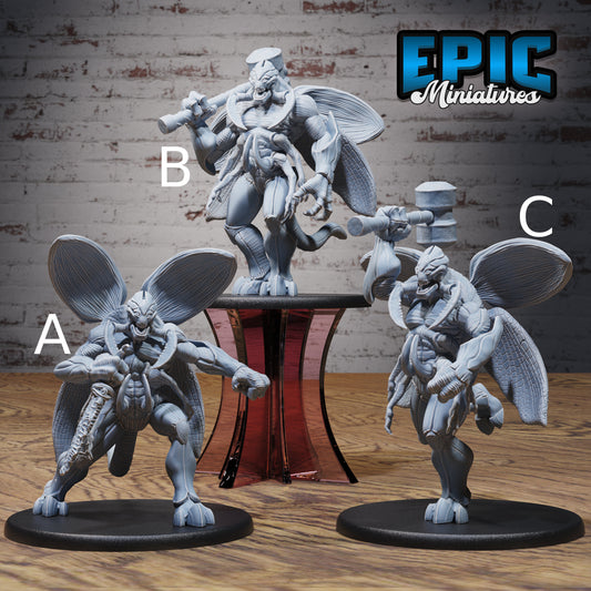 Demonic Insect General - Epic Miniatures | 32mm | Insectoid Jungle | Beetle | Hammer | Fighter | Barbarian