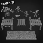 Dock Diorama - Goonmaster | Corgi Collective  Miniature | Pathfinder | Wargaming | Roleplaying Games | 32mm | Shark Berserker