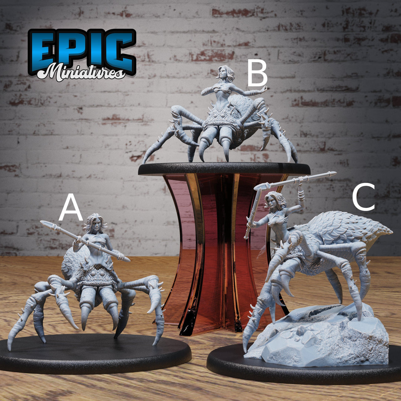 Arachne Spider Lady - Epic Miniatures | 32mm | Insectoid Jungle | Bug | Insect | bugfolk | Dark Elf