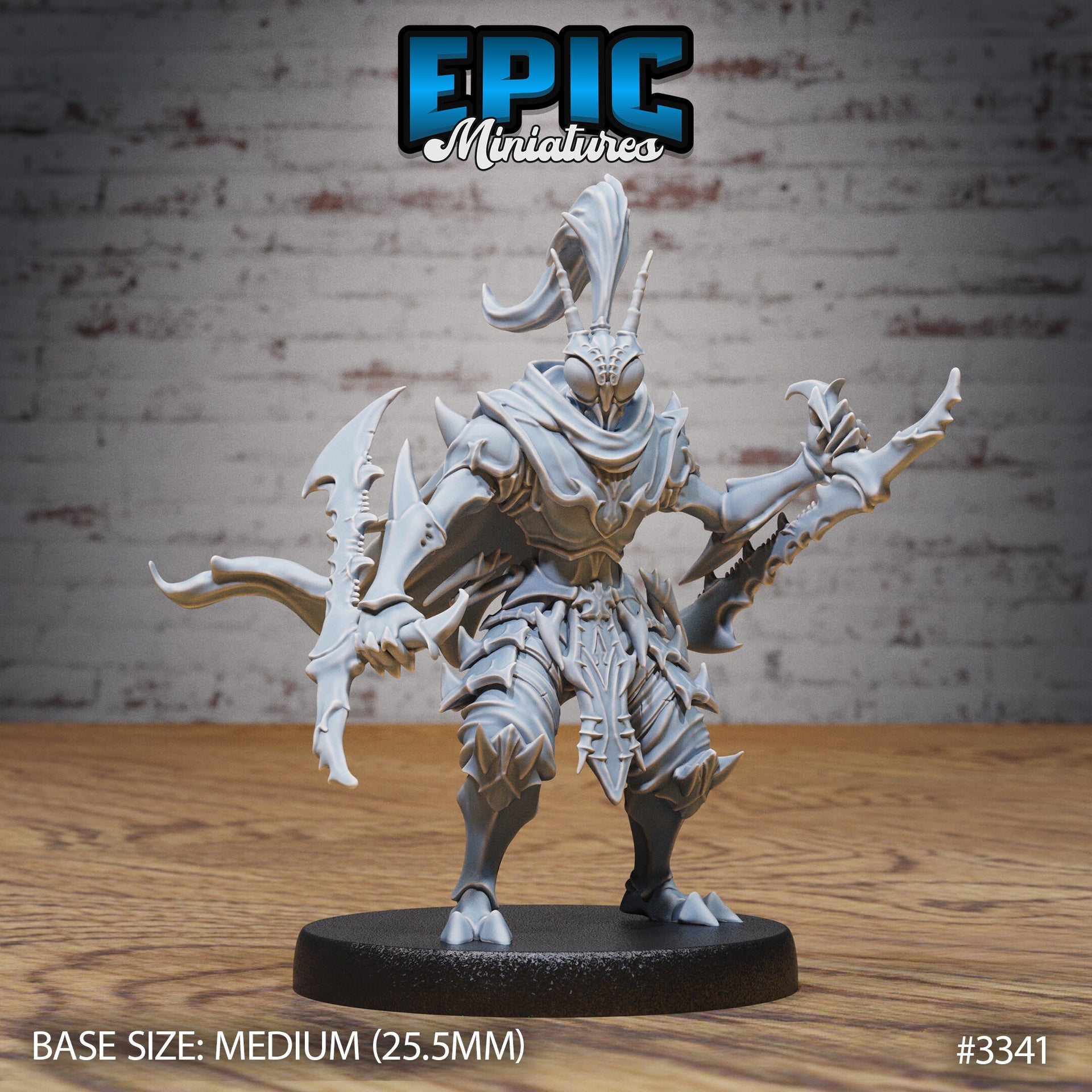 Ninja Insect Warrior - Epic Miniatures | 32mm | Insectoid Jungle | Bug | bugfolk | Scout | Assassin | Warrior | Fighter