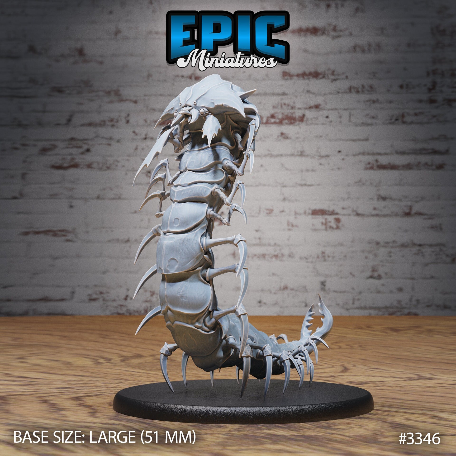 Hell Crawler Centipede - Epic Miniatures | 32mm | Insectoid Jungle | Bug | Millipede | Demon | Caterpillar