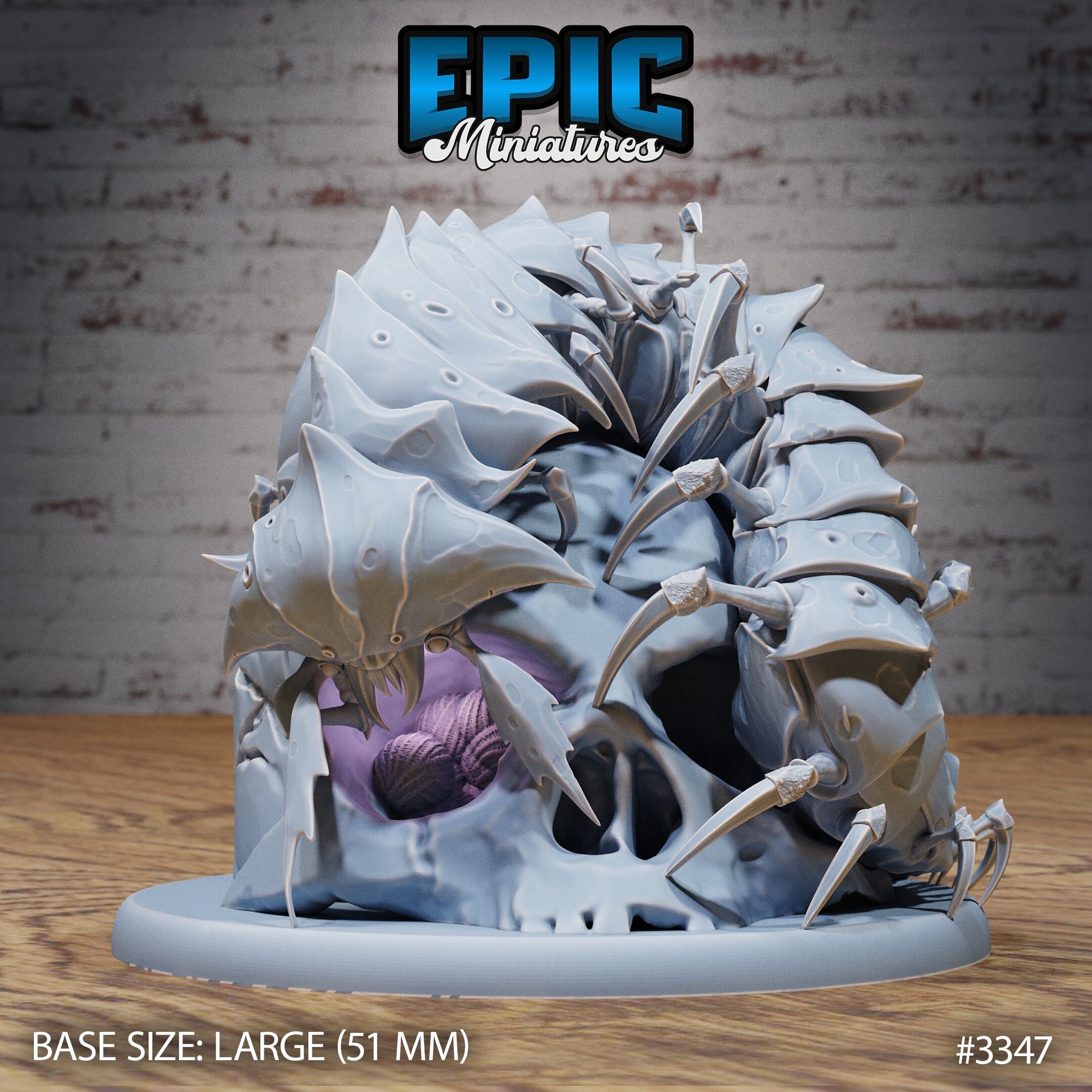 Hell Crawler Centipede - Epic Miniatures | 32mm | Insectoid Jungle | Bug | Millipede | Demon | Caterpillar